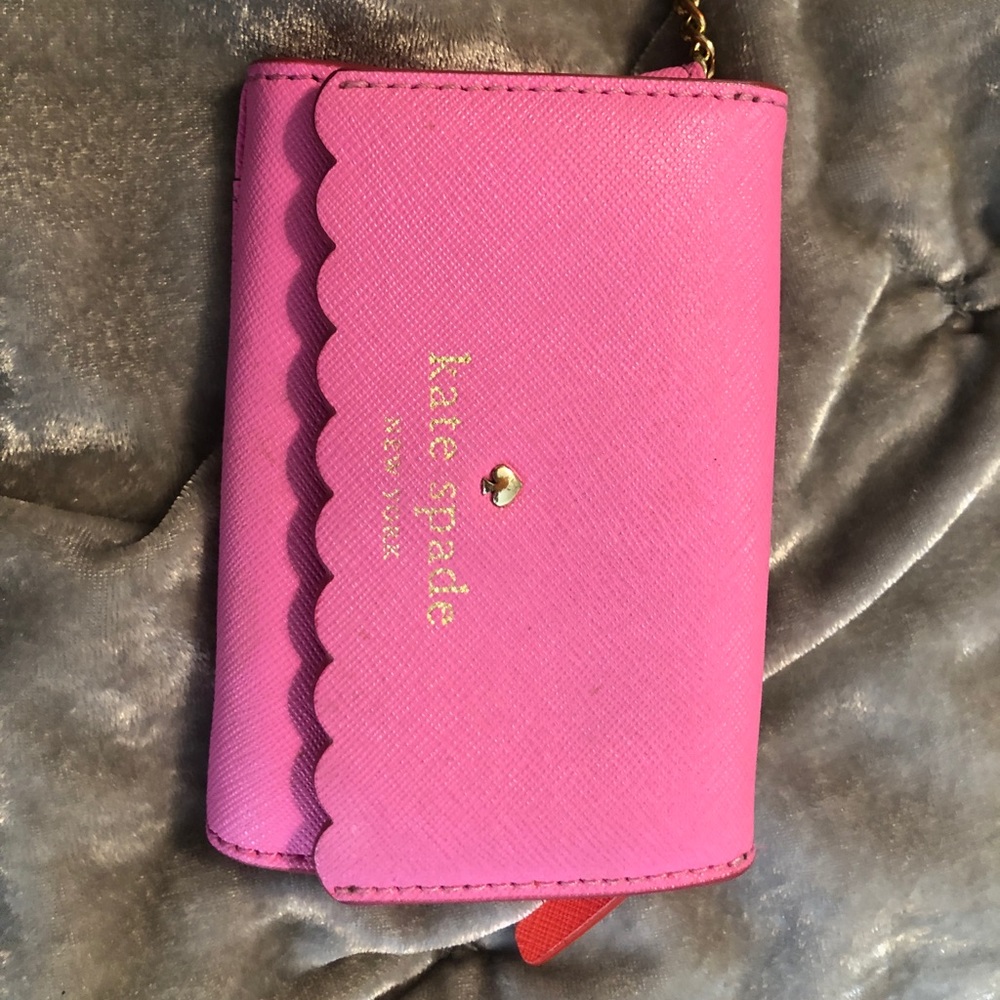 Pink Scalloped Kate Spade Wallet